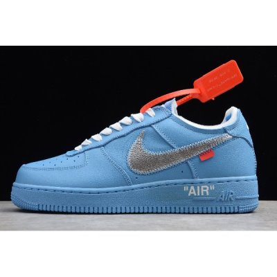 Nike Air Force 1 Beyaz / Mavi Kaykay Ayakkabı Türkiye - 2UV59T64